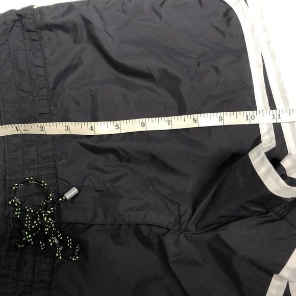 J. Crew Womens Size 10 Black Nylon Board Shorts Swim Lace Up Zip Hook & Loop - Picture 5 of 6